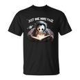 Just One More Page Panda Astronaut Space Suite Book Reading T-Shirt Just One More Page Panda Astronaut Space Suite Book Reading T-Shirt