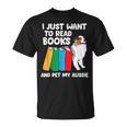 I Just Want To Read Books And Pet My Aussie T-Shirt