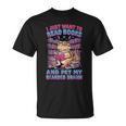 I Just Want To Read Books And Pet My Bearded Dragon Reptile T-Shirt I Just Want To Read Books And Pet My Bearded Dragon Reptile T-Shirt