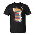 Kawaii Cat Lover Reading Books Librarian Humor Tee T-Shirt Kawaii Cat Lover Reading Books Librarian Humor Tee T-Shirt