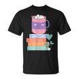 Kawaii Pastel Goth Cute Hot Chocolate Book Lover Anime Art T-Shirt
