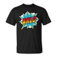 Kids Boys Arlo Comic Book Superhero Name T-Shirt