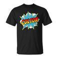 Kids Boys Colton Comic Book Superhero Name T-Shirt