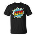 Kids Boys Ezra Comic Book Superhero Name T-Shirt
