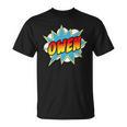 Kids Boys Owen Comic Book Superhero Name T-Shirt