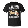 Kids Tiny Dinosaur Read Books & Pet My Bearded Dragon Lover T-Shirt