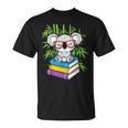 Koala Bear Librarian Reading Books Koala T-Shirt