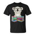 Koala Bear Reading Books Koala T-Shirt