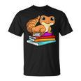 Leopard Gecko With Book Lizard Reptile Lover T-Shirt Leopard Gecko With Book Lizard Reptile Lover T-Shirt