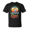 Librarian Crew Cute Library Dog Book Reading Men Women T-Shirt Librarian Crew Cute Library Dog Book Reading Men Women T-Shirt