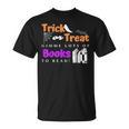 Librarian Halloween Trick Or Treat Bat & Books T-Shirt