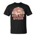 Library Book Fair Queen Vibe Groovy Retro School Reading T-Shirt Library Book Fair Queen Vibe Groovy Retro School Reading T-Shirt