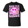 Library Book Fair Queen Vibe Groovy Tie Dye School Reading T-Shirt Library Book Fair Queen Vibe Groovy Tie Dye School Reading T-Shirt