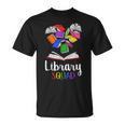 Library Squad School Librarian Bookworm Book Lover Teacher For Men Women Kids T-Shirt