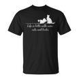 Life Is Better With Books Cats And Wine- Shirt And Outfits T-Shirt