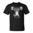 I Lift So I Can Carry More Books Raccoon Reader Workout T-Shirt I Lift So I Can Carry More Books Raccoon Reader Workout T-Shirt