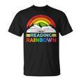 Take A Look It's In A Book Reading Retro Rainbow Vintage T-Shirt Take A Look It's In A Book Reading Retro Rainbow Vintage T-Shirt