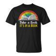Take A Look It's A Book Retro Rainbow T-Shirt