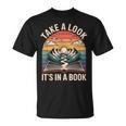 Take a Look It’s In a Book Vintage Sunset Mountain Reading T-Shirt Take a Look It’s In a Book Vintage Sunset Mountain Reading T-Shirt