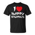 I Love Happy Endings Massage Book Reader Idea T-Shirt T-Shirt