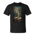 Magical Book Floral Coffee Books Nature Fantasy T-Shirt