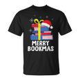 Merry Bookmas Christmas Bookworm Xmas Book Lover Reading T-Shirt Merry Bookmas Christmas Bookworm Xmas Book Lover Reading T-Shirt