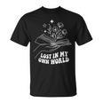 Minimalist Bookworm Lost In My Own World Book Lover T-Shirt Minimalist Bookworm Lost In My Own World Book Lover T-Shirt