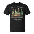 How Many Nights A Week Should You Be Reading 6–7 Xmas Books T-Shirt How Many Nights A Week Should You Be Reading 6–7 Xmas Books T-Shirt