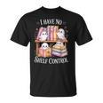 I Have No Shelf Control Ghost Reading Books Pun T-Shirt I Have No Shelf Control Ghost Reading Books Pun T-Shirt