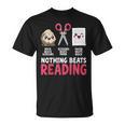 Nothing Beats Reading Rock Paper Scissors Book Lover Library T-Shirt