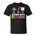 Nothing Beats Reading Rock Paper Scissors For Book Lover T-Shirt