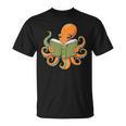 Octopus Reading Book Bookworm Librarian Women Men Kids T-Shirt Octopus Reading Book Bookworm Librarian Women Men Kids T-Shirt