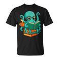 Octopus Reading Book Reading Bookworm Reader T-Shirt
