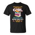 Once Upon A Time There Was A Girl Who Loves Books And Cats T-Shirt