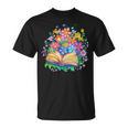 Open Book Surrounded By Colorful Spring Flowers Bloom T-Shirt Open Book Surrounded By Colorful Spring Flowers Bloom T-Shirt