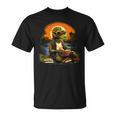 Outdoors Alligator Reading Book T-Shirt