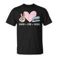 Peace Love Books Reading T-Shirt
