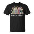 Physical Therapy Floral Book Easter PT Physical Therapist T-Shirt Physical Therapy Floral Book Easter PT Physical Therapist T-Shirt