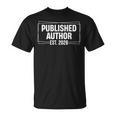 Published Author Est 2026 Writer Life Book Lover T-Shirt