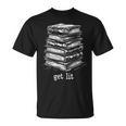 Quirky Book Nerd Get Lit Humor Bookworm Classic Distressed T-Shirt