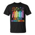 Rainbow Big Fan Of Human Rights Floral Book Social Justice T-Shirt Rainbow Big Fan Of Human Rights Floral Book Social Justice T-Shirt