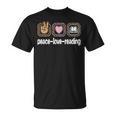 Read Books Leopard Print Women Girls Kids Peace Love Reading T-Shirt