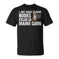 Read Books Pet My Maine Coon Bookworm Cat Lover For Men Women Kids T-Shirt Read Books Pet My Maine Coon Bookworm Cat Lover For Men Women Kids T-Shirt