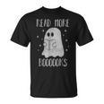 Read More Boooooks Cute Halloween Ghost Reading a Book T-Shirt Read More Boooooks Cute Halloween Ghost Reading a Book T-Shirt