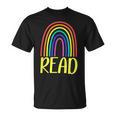 READ Rainbow Read Librarian Teacher Book Readers Reading T-Shirt