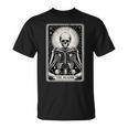 The Reader Tarot Card Books Skeleton Reading Book T-Shirt The Reader Tarot Card Books Skeleton Reading Book T-Shirt