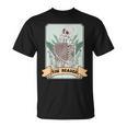 The Reader Tarot Card Skeleton With Book Lover Bookworm T-Shirt The Reader Tarot Card Skeleton With Book Lover Bookworm T-Shirt