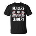 Readers Are Leaders Book Lover Librarian Sayings Quotes T-Shirt