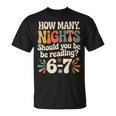 Reading 6 7 Six Seven Meme English Teacher Book Lover T-Shirt
