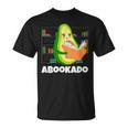 Reading Avocado Book School Librarian Abookado T-Shirt